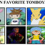 My Top Ten Favorite Tomboys Meme