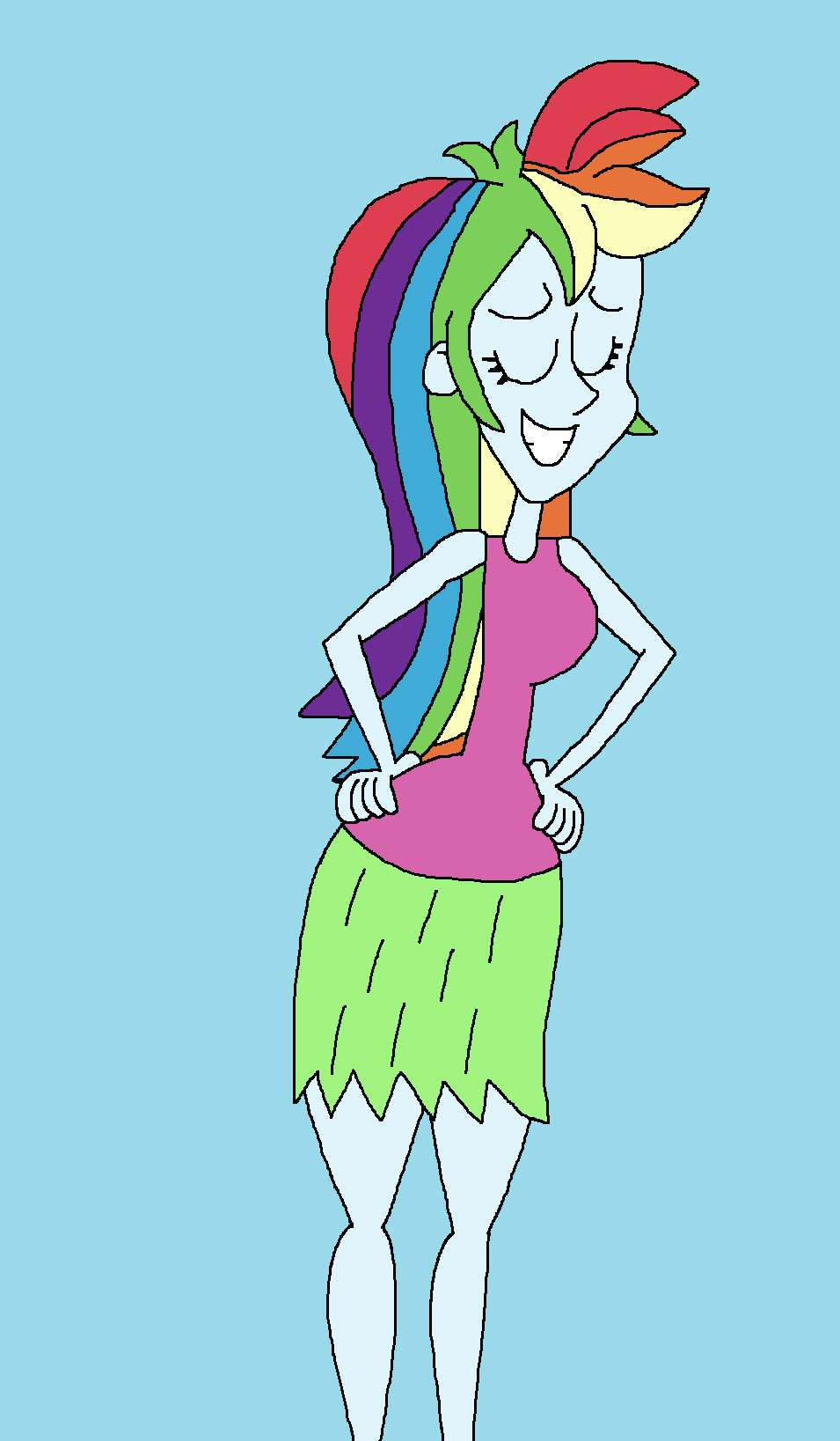 Rainbow Dash Hula Dance by HunterxColleen on DeviantArt