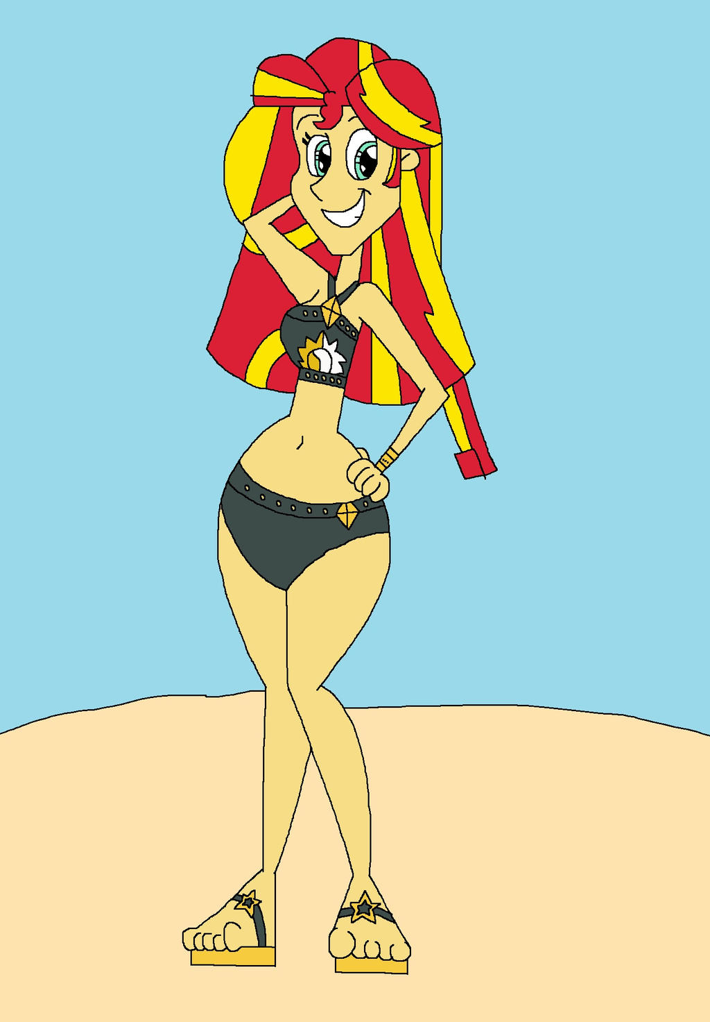 Sunset Shimmers New Swimsuit By Hunterxcolleen On Deviantart 