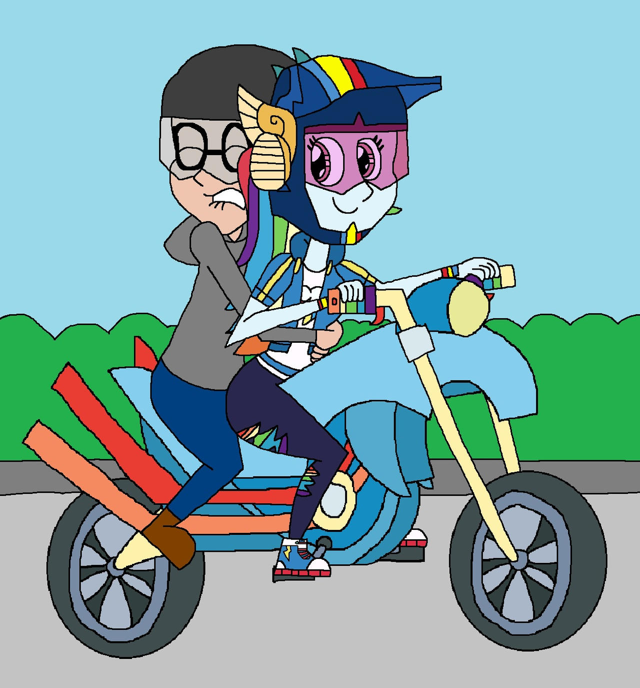 Deviantart Riding Motorcycle First Motorcycle Ride by HunterxColleen on DeviantArt