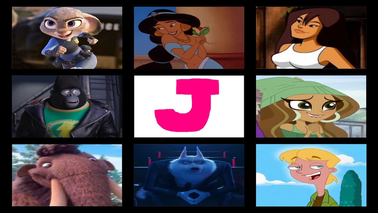 Letter R J Characters My Favorite Letter J Characters by HunterxColleen on DeviantArt