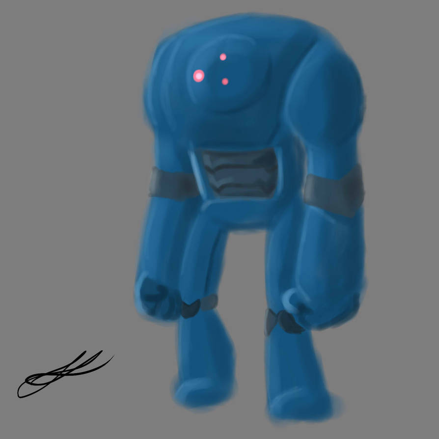 Blue Mech by Felphs on DeviantArt
