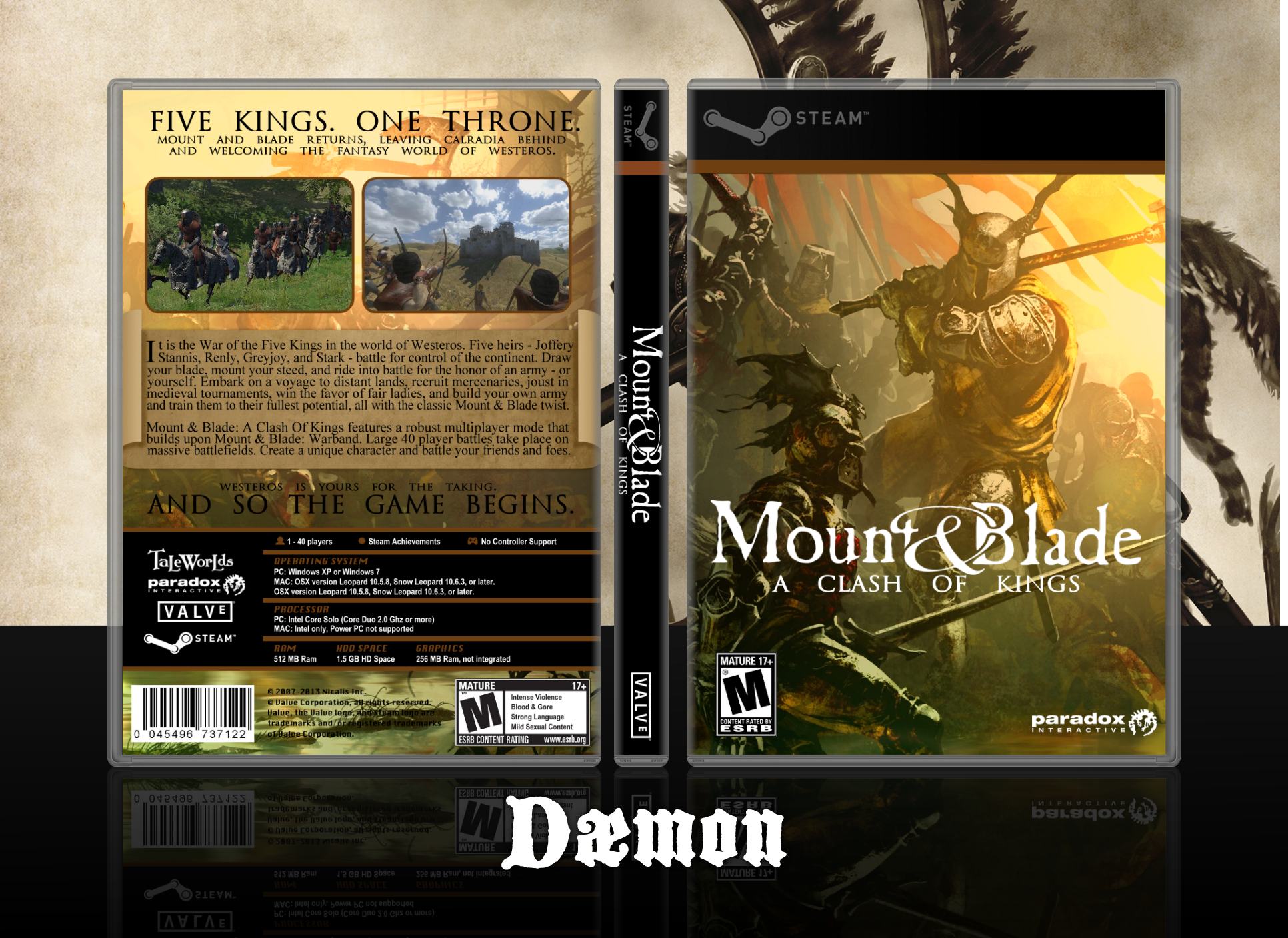 Mount and Blade: A Clash Of Kings PC Box by MindFyre on DeviantArt