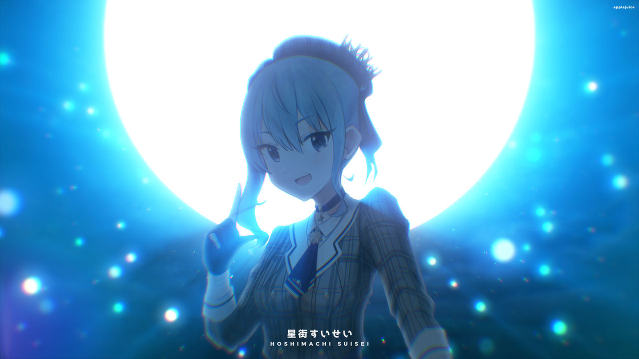 Hoshimachi Suisei Wallpaper By Aringojuice On Deviantart