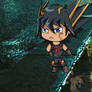 yusei reflection in the water