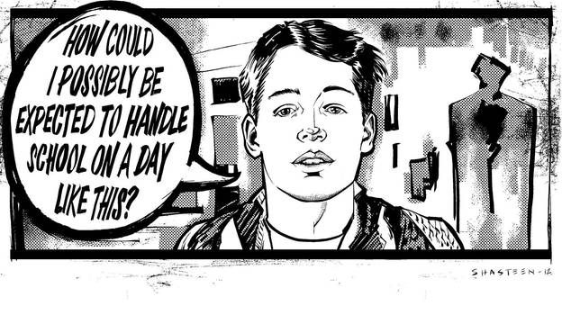 Warm-up sketch :: Ferris Bueller's Day Off