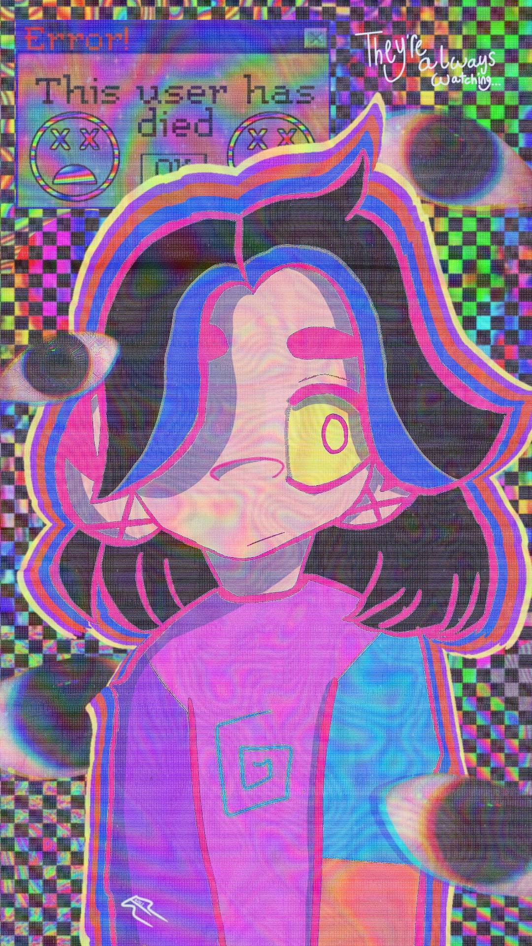 Eyestrain weirdcore wallpaper or smth by wasabi-pringles on DeviantArt