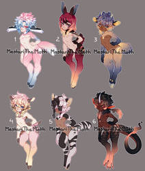 Adoptables SET PRICE 20USD CLOSED