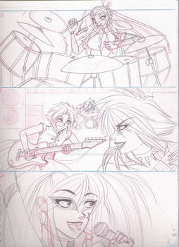 RockerZ Storyboard scketch