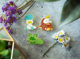 Pokemon Scarlet and Violet Starters enamel pins