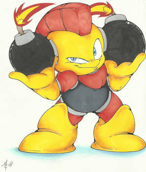 Draw Mega Man Day 2018- Bombman