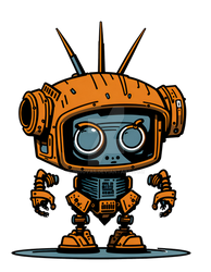 Retro Vintage - Robot Shirt Design