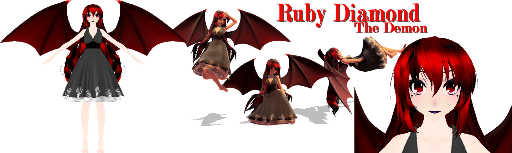 MMD - Ruby Diamond The Demon by LlneLi on DeviantArt