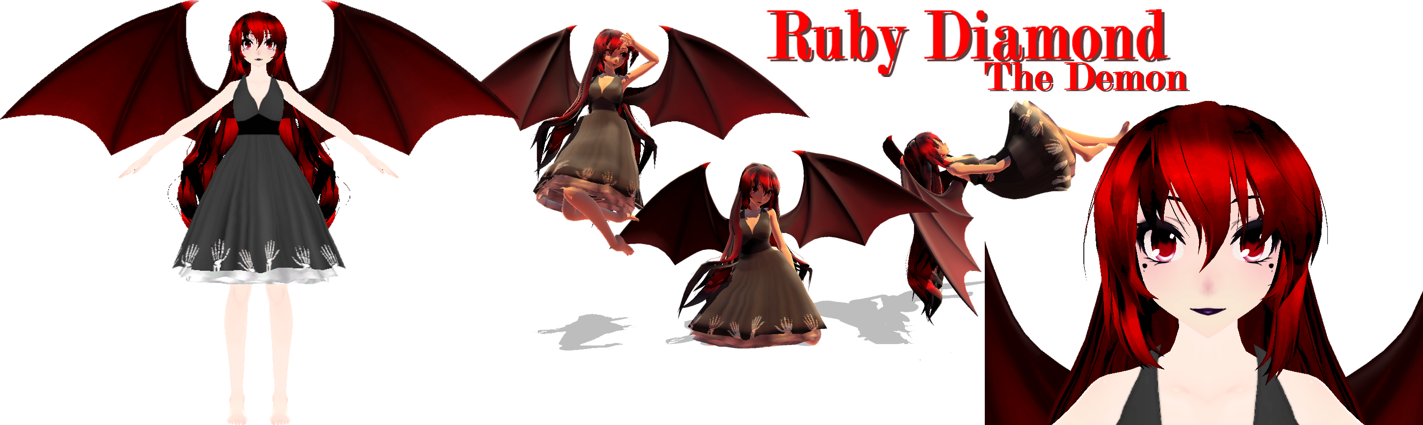 MMD - Ruby Diamond The Demon by LlneLi on DeviantArt