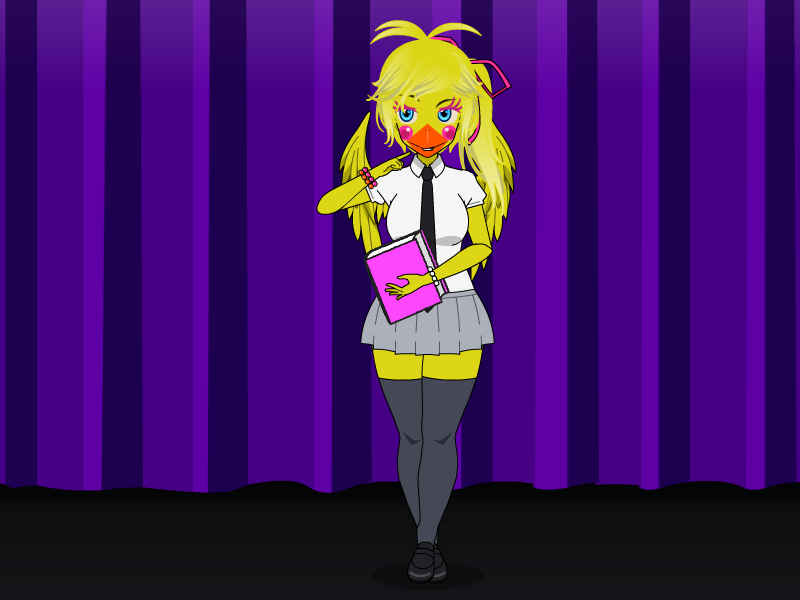 I tried recreating Anime Toy Chica from UCN