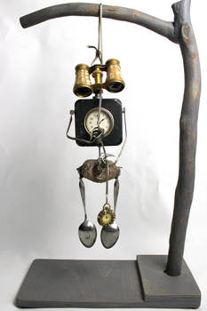 Ticking Away - Found Object Sculpture