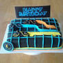 Tron Birthday Cake