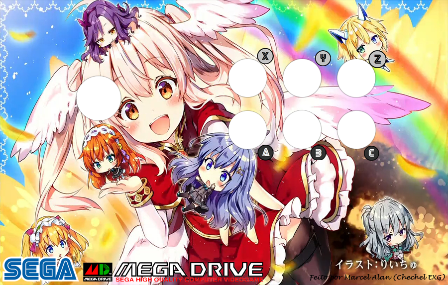 Ange Vierge Elel Arcade Art Mega Drive By Chechelexgbr On Deviantart