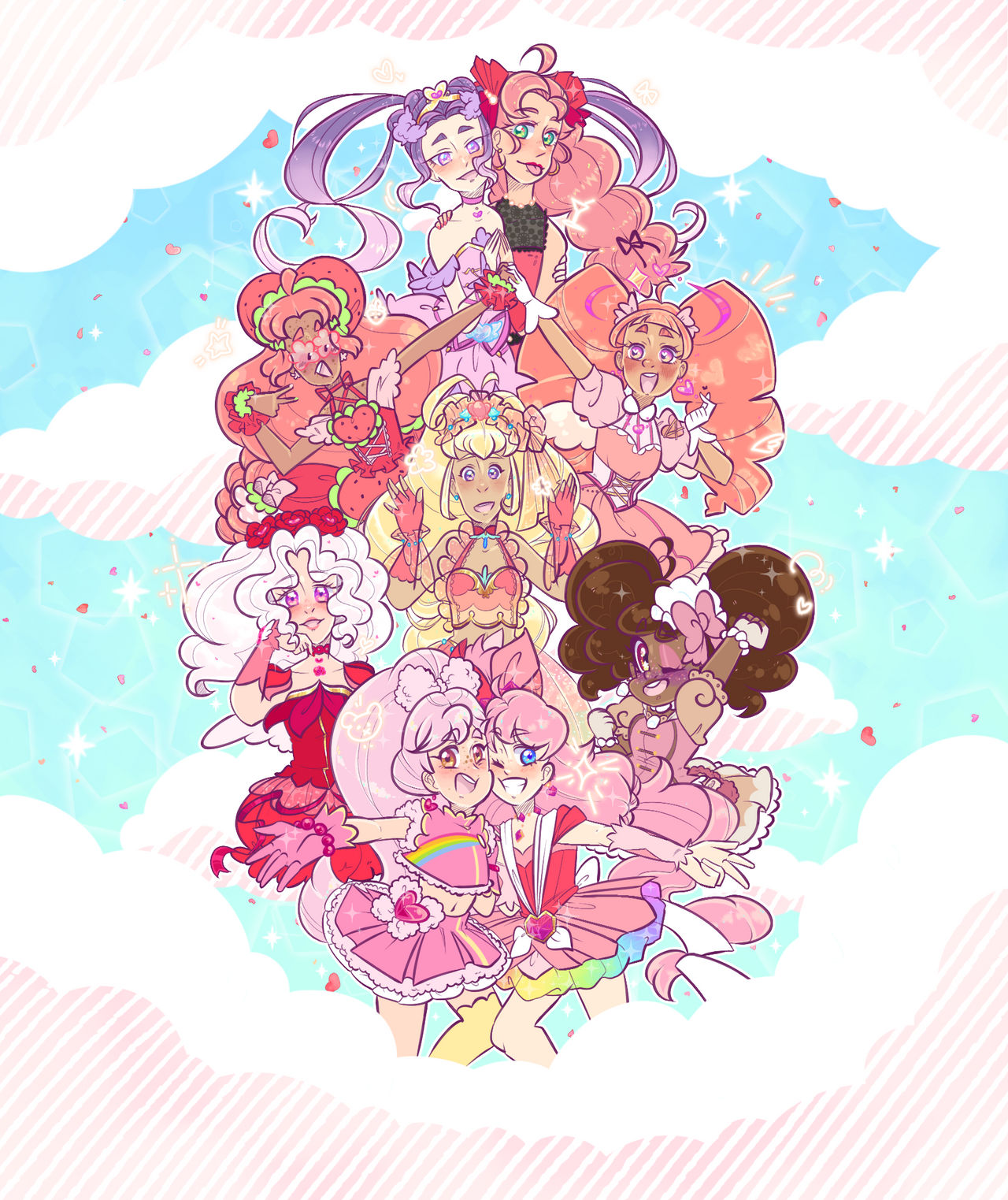 Pink Deviantart All Pink Illustration by theluckyangel on DeviantArt