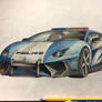 Lamborghini Aventador drawing