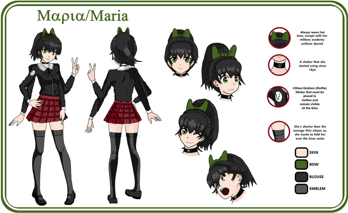 Character Sheet: Maria (no AI) by NewVex on DeviantArt