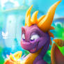 Spyro Reignited Portrait Painting