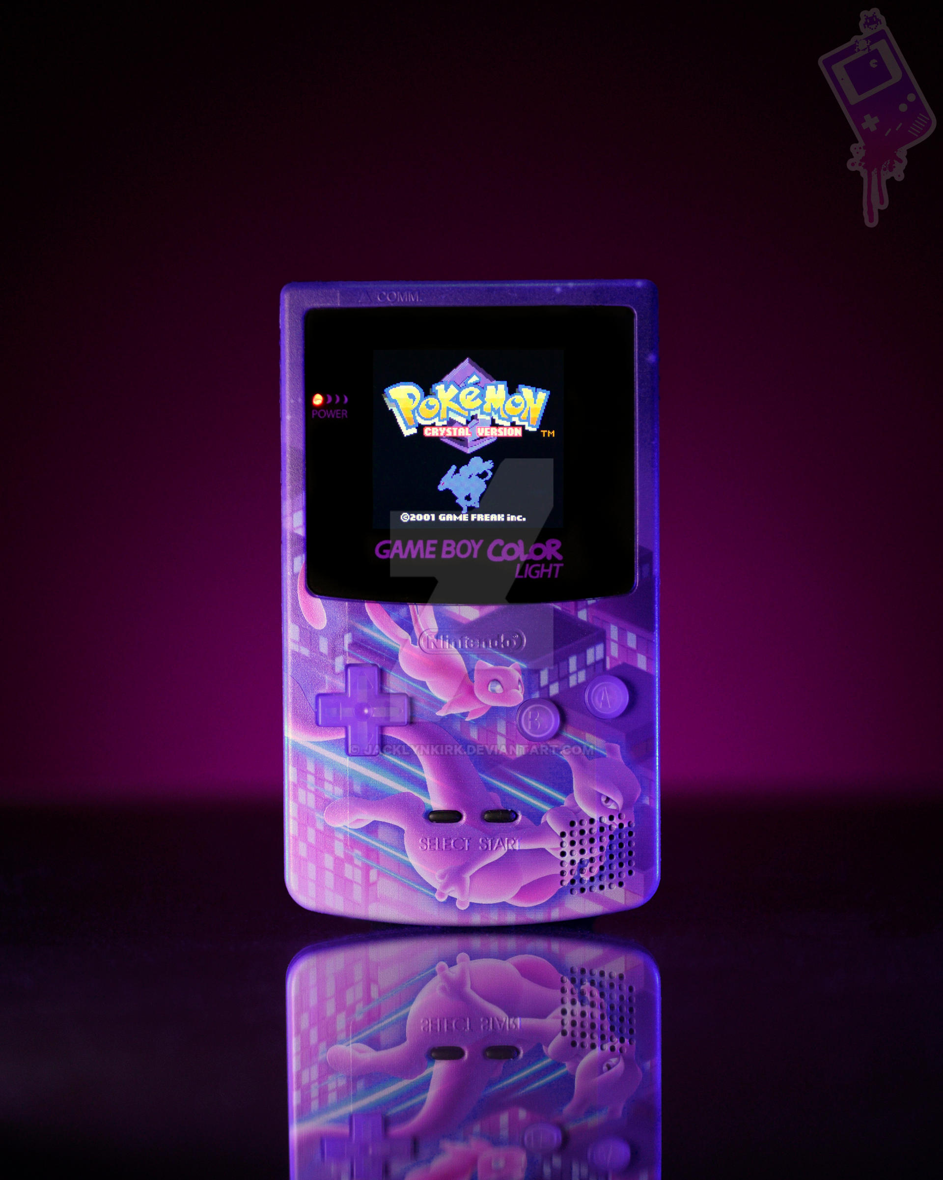 Mew and Mewtwo Gameboy Color Design by JacklynKirk on DeviantArt