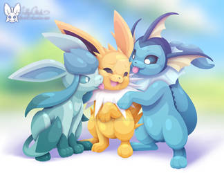 Eeveelutions Chibi Commission