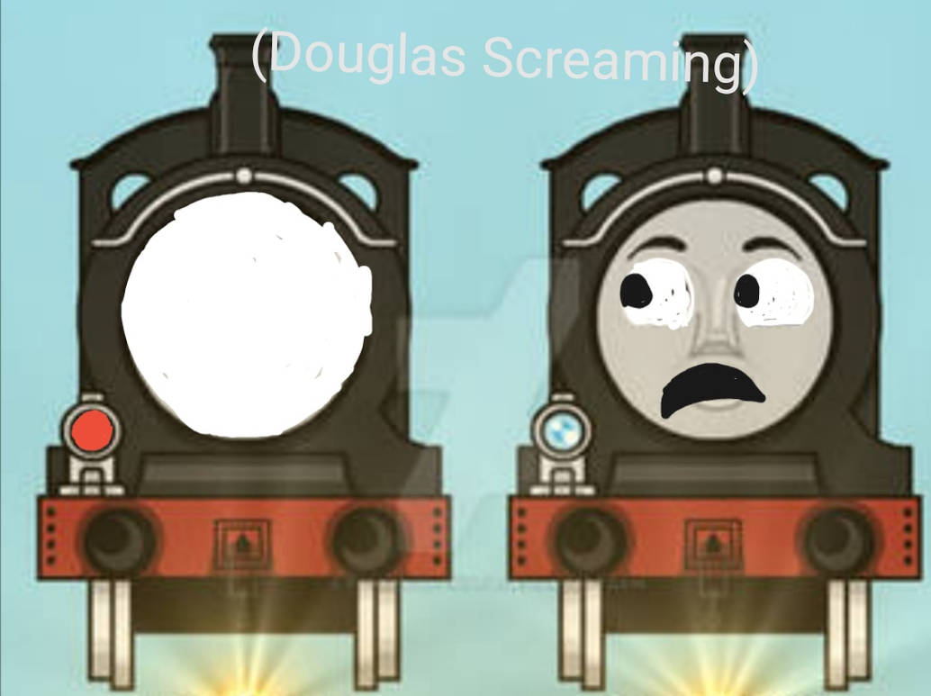 Douglas met the Slender Engine by Lakatostomi010 on DeviantArt