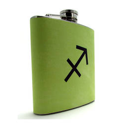 Sagittarius 6 or 8 oz Liquor Flask