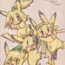 Comic chars as Pikachus