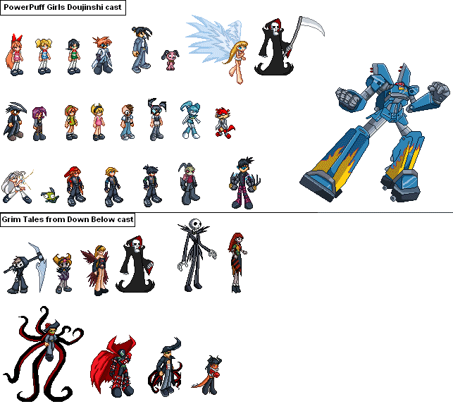 PPGD and Grim Tales sprites