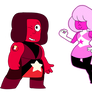 Defused Star Ruby and Star Sapphire