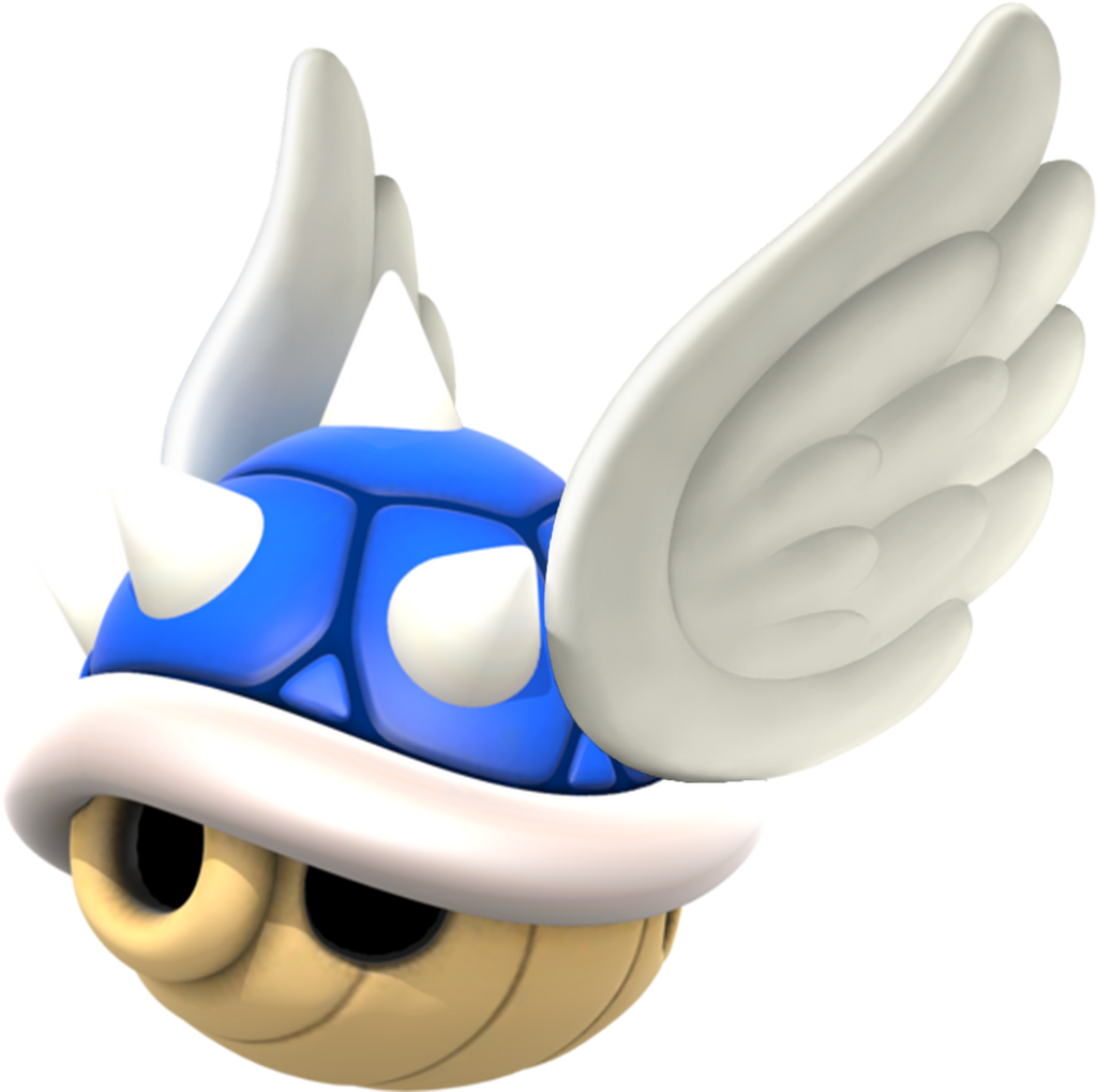 Winged Blue Shell Winged Blue Shell (Mario Kart) by HammerBro101 on DeviantArt