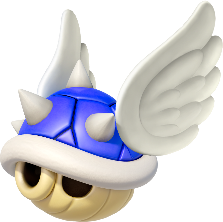 Winged Blue Shell WingedBlueSpinyShellMK8 by HammerBro101 on DeviantArt
