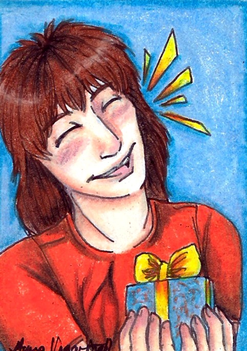 Deaky Present ACEO