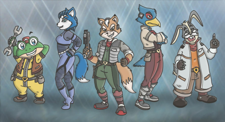 Starfox Lineup by Mad-But-Happy on DeviantArt