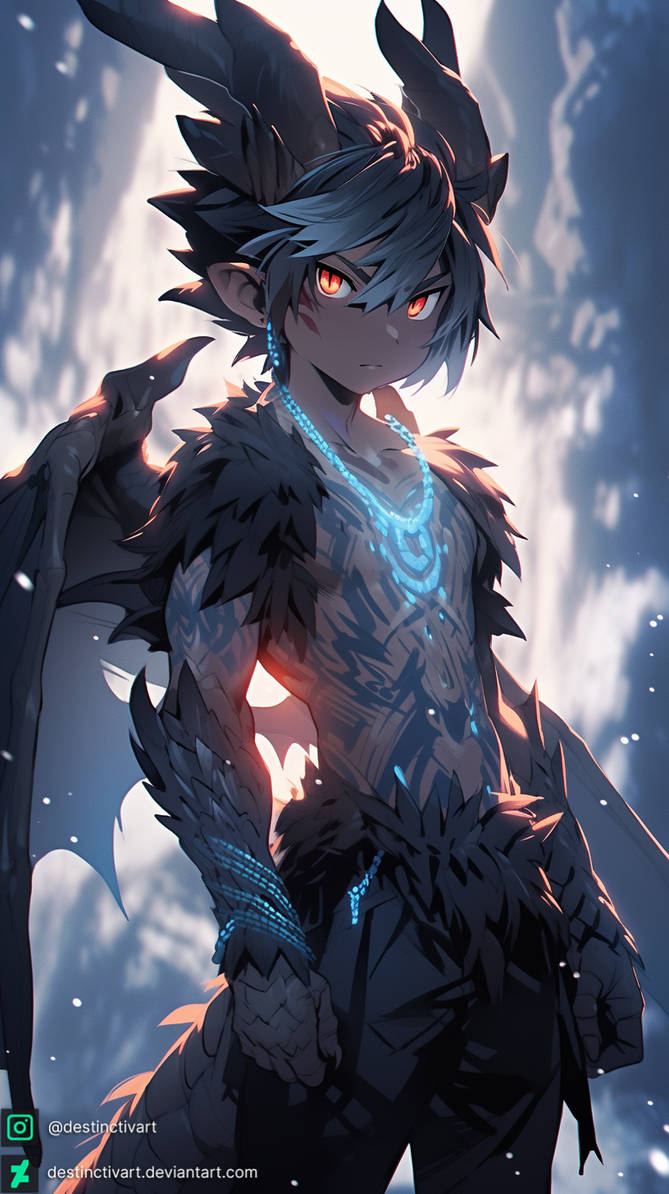 Fire Magic / anime boy / dragon by valiarts1 on DeviantArt