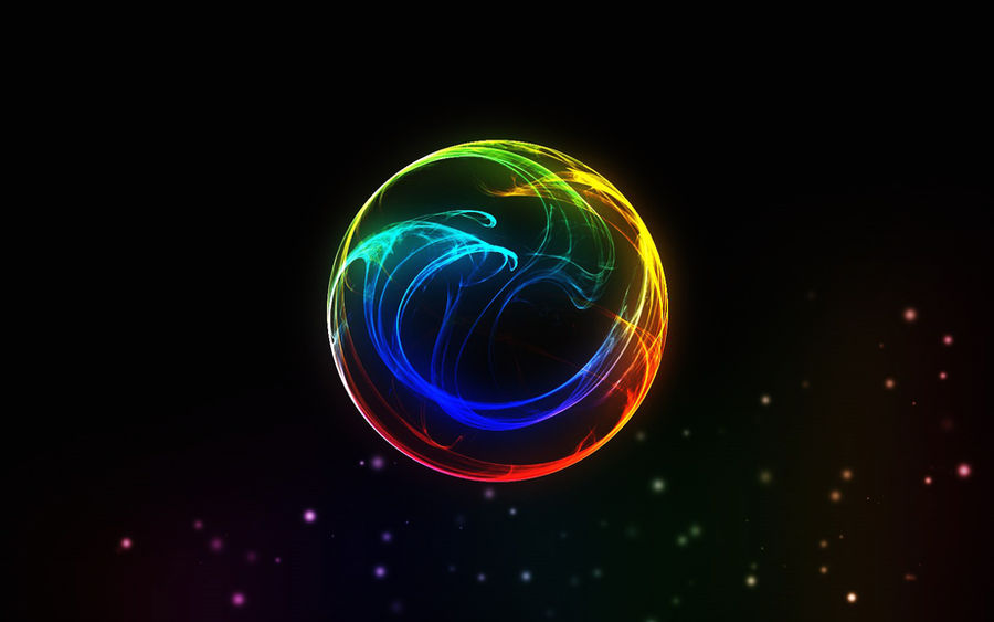 Neon light color ball