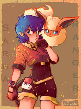 Pokemon Ranger - Sarha and Pyroli