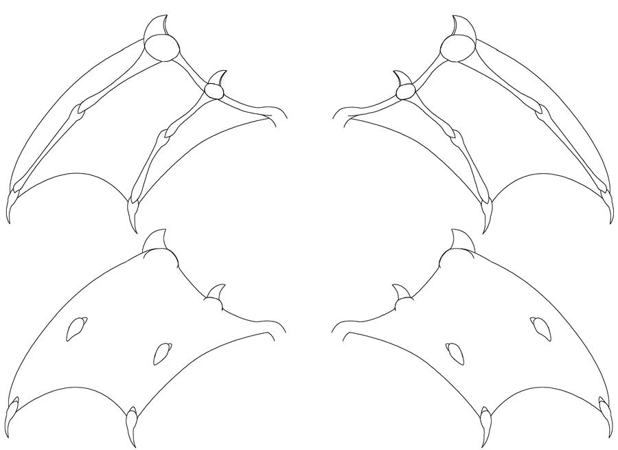 dragon wing template by Lukostello on DeviantArt