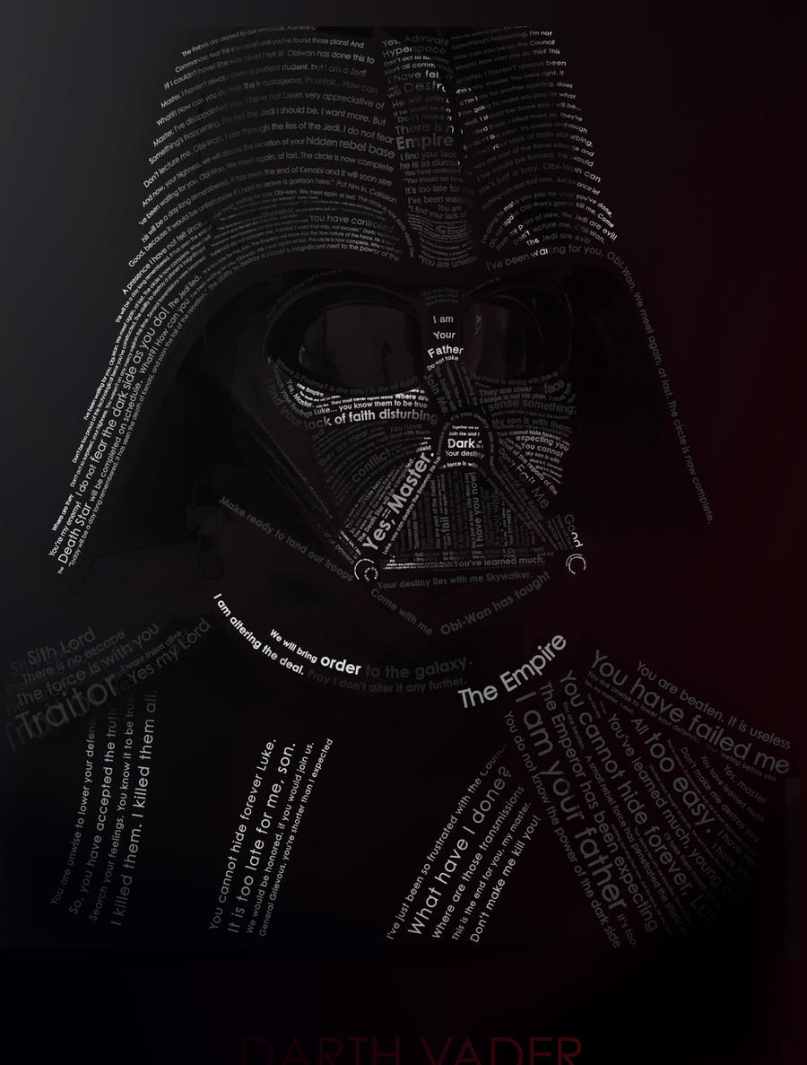 VADER typography