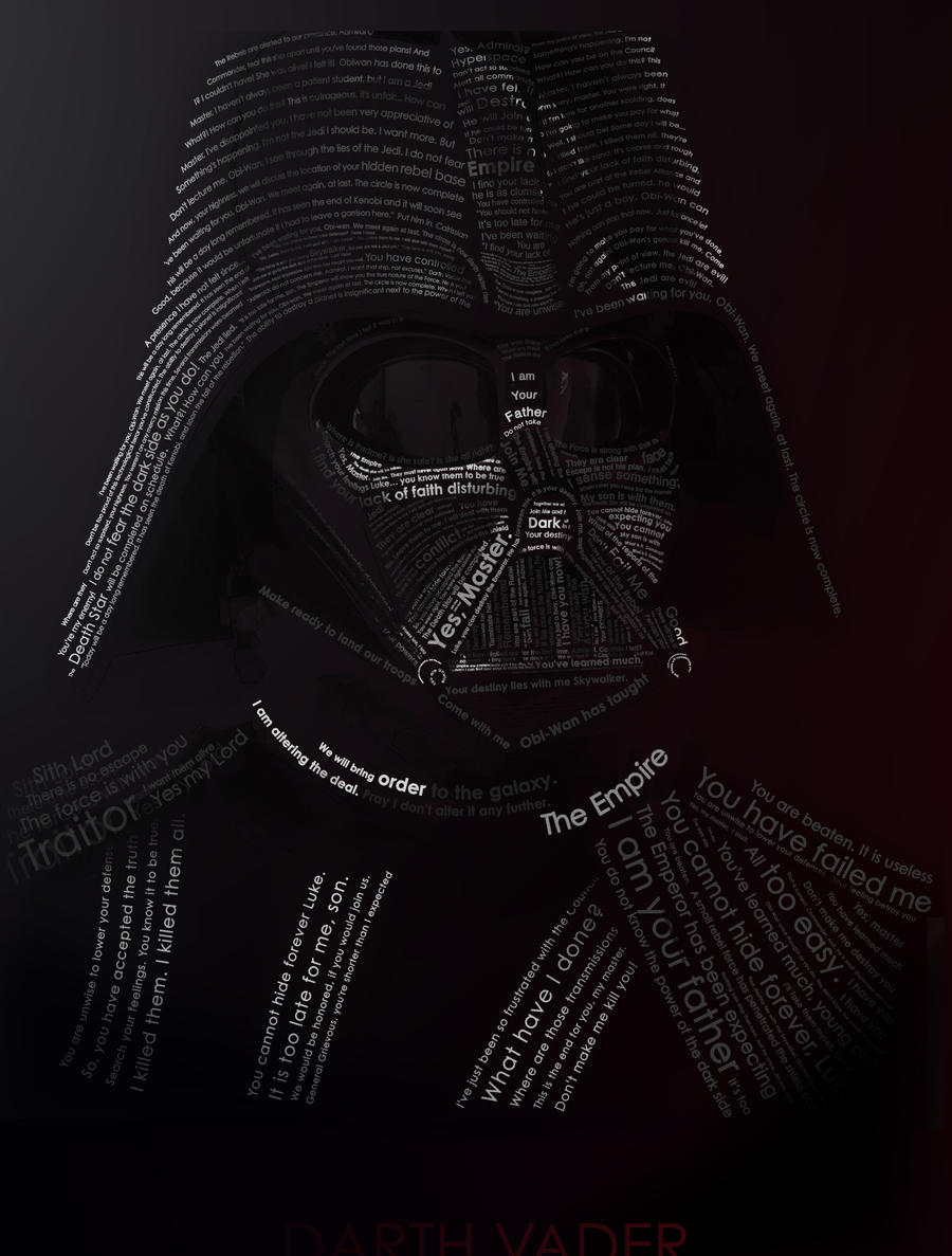 VADER typography by etrav689