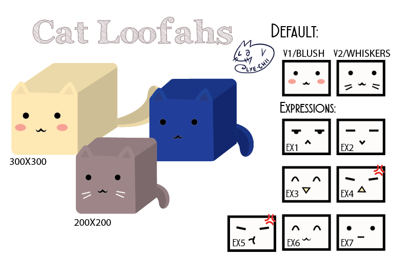 Cat Loofahs [CLOSED]