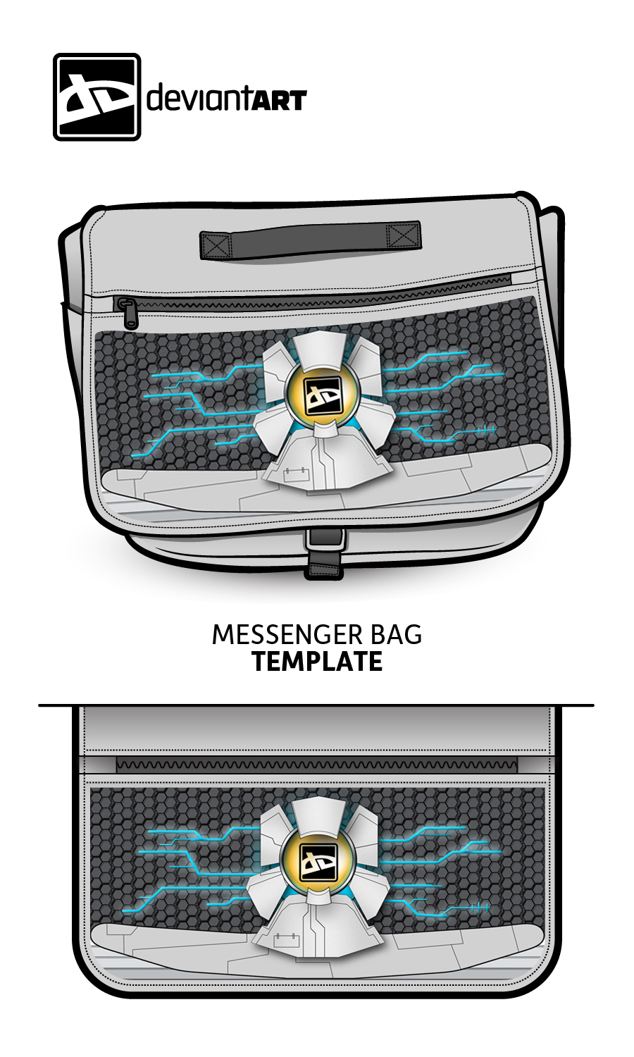 My Cubism Messenger Bag Design Challenge! :p