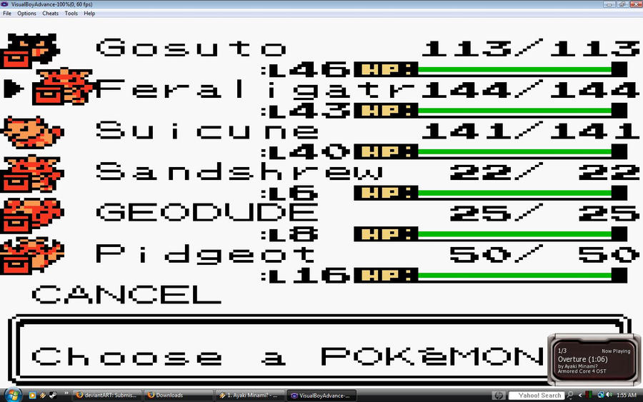 Pokemon Crystal Team by MinoruKokubunji on DeviantArt