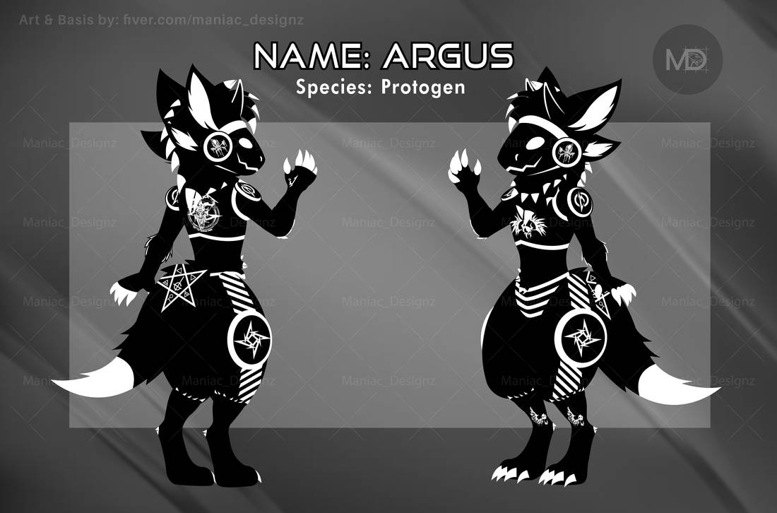 Protogen Ref Sheet Commission for Argus863 by Maniacdesignz on DeviantArt