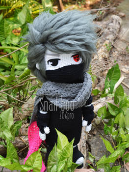 Kakashi crochet doll free pattern - Part 1