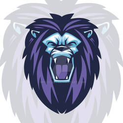 Lion head vector mascot logo
