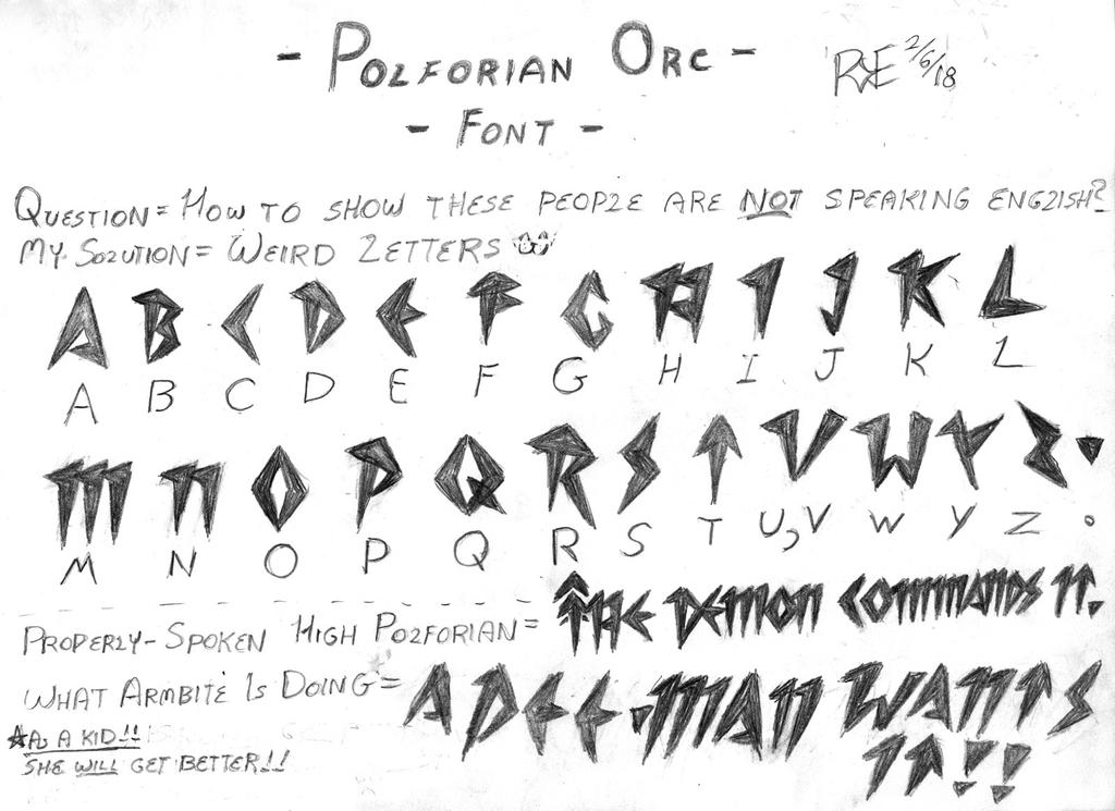 Polforian Orc Font by runewuff on DeviantArt
